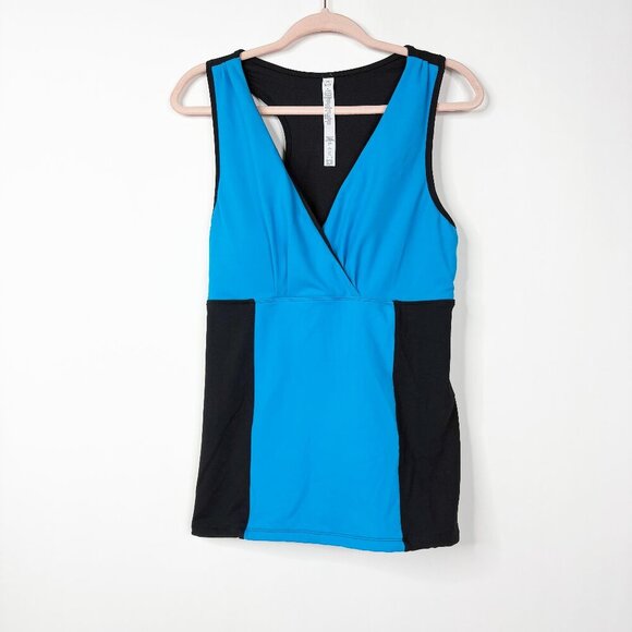 2/$30 MSP by Miraclesuit Blue Racerback Tank Interior Bra and Core Control #9896 - Picture 3 of 7